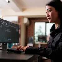 people payment gateway woman coding