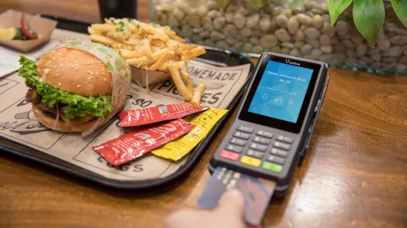 Fast food card ECR payment